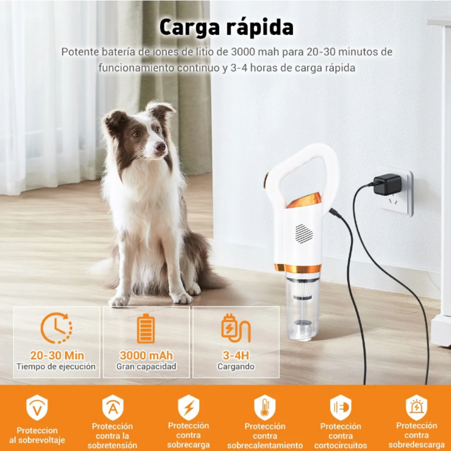 Aspiradora Larga Portátil 3 en 1