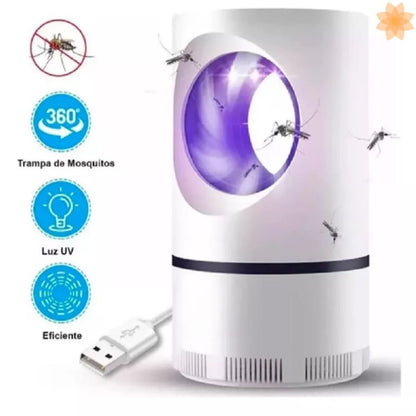Trampa Lámpara Led Luz UV Mata Mosquitos